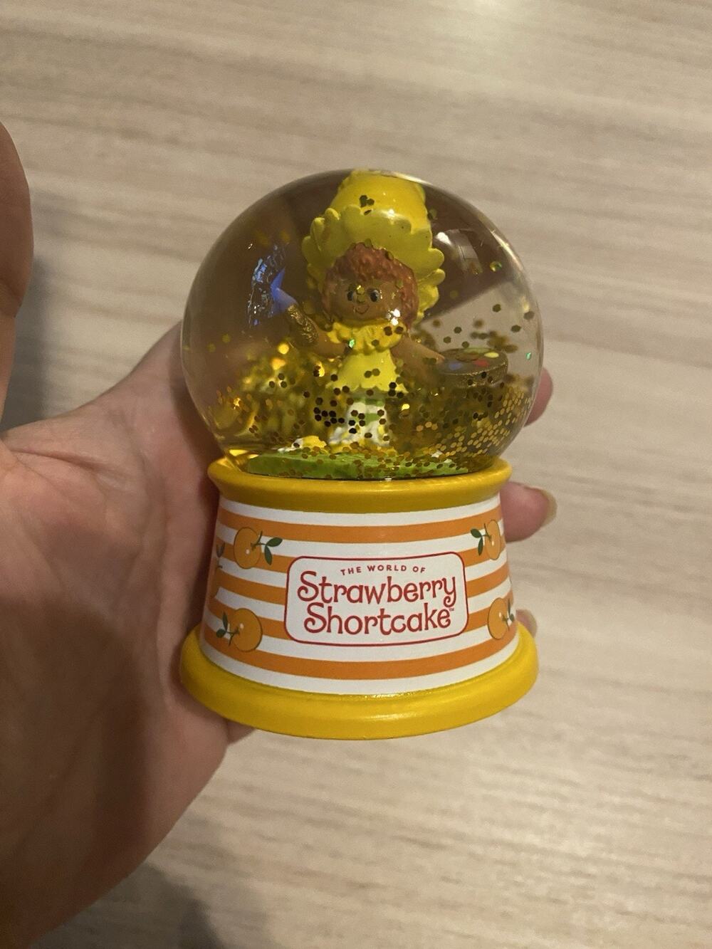 Strawberry Shortcake Snow Globe - Orange Blossom - 4 inch - Great Gift